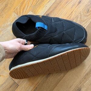 Teva ReEmber Moc Slip On Shoes Black Quilted Men’s Size 10